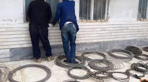 دستگیری سارق سیم و کابل در بوکان